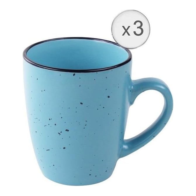 HEINNER Set 3 Cani Ceramica 354 Ml, Electra