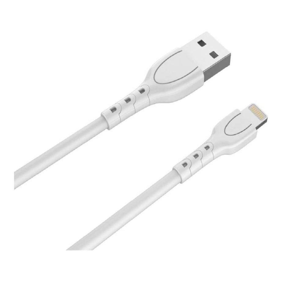 LEMONTTI Cablu Wind Lemontti USB-A la tip Lightning, lungime 1.2m, Alb