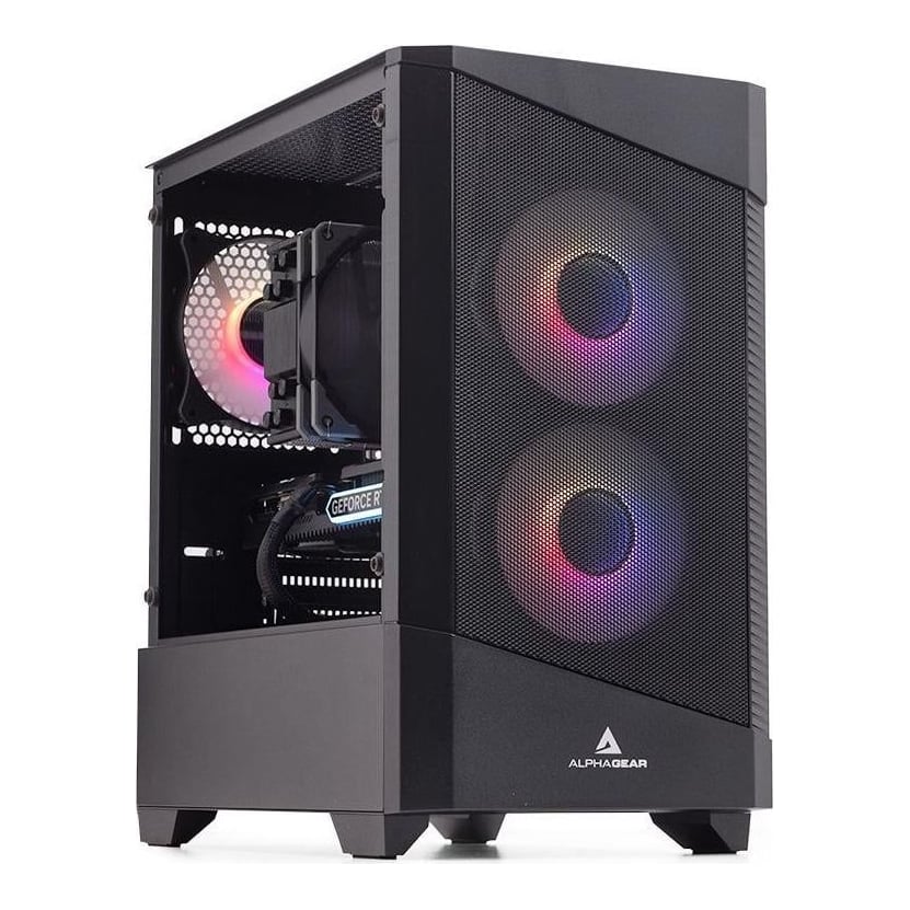 Carcasa ALPHAGEAR Monarch RGB, Mid Tower, Black