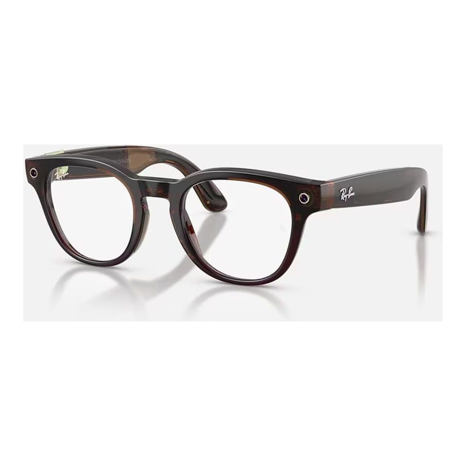 RAYBAN Ray-Ban Meta Scriber Optics Gen 2 Universal Fit Shiny Transparent Umber Demo Lens 49-22