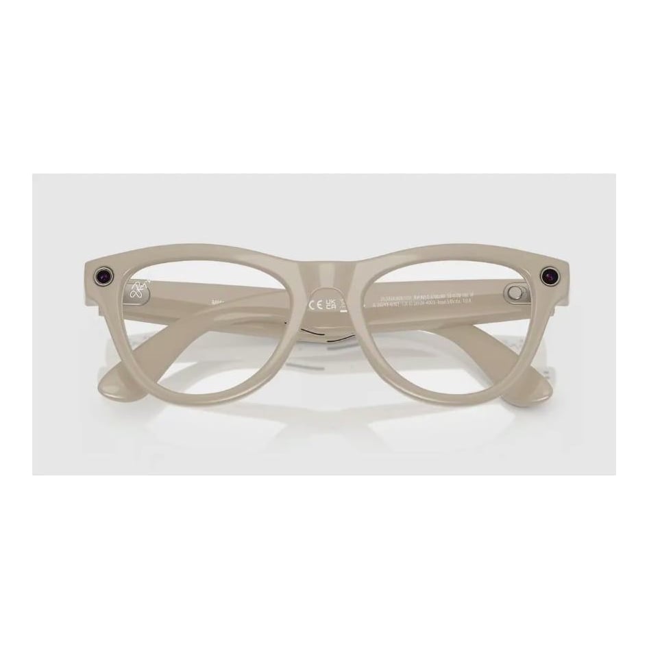 RAYBAN Ray-Ban Meta Skyler Gen 1 High Bridge FIT Shiny Chalky Gray Clear/Sapphire Transitions 52-20