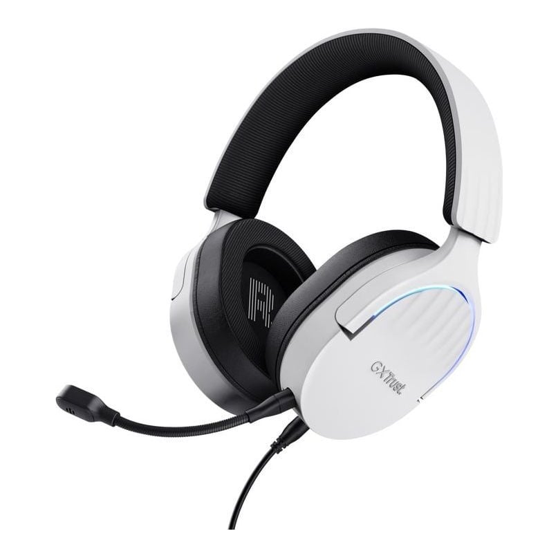 Casti Trust GXT 490P Fayzo cu fir, alb
