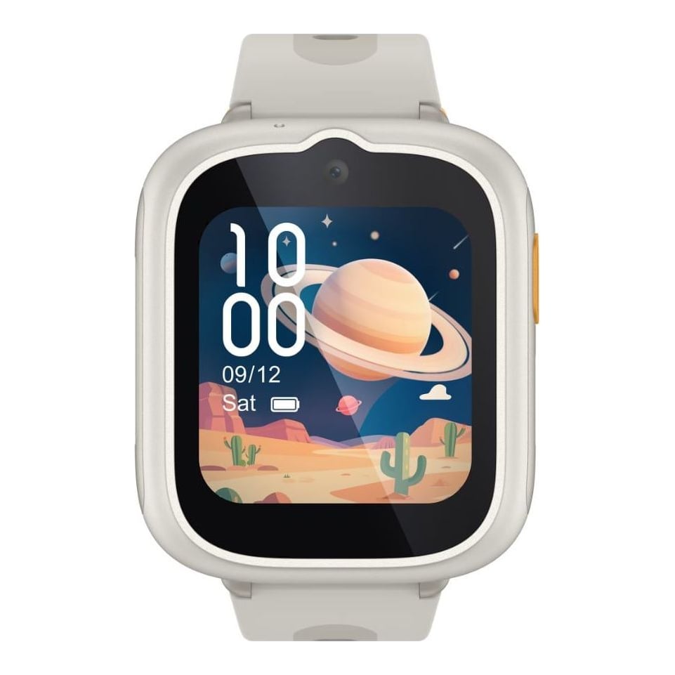 Ceas SmartWatch pentru copii TCL MOVETIME Kids Watch MT48, 1.68", 4G, GPS, IP68 2ATM, Camera 2MP, Lunar Cream