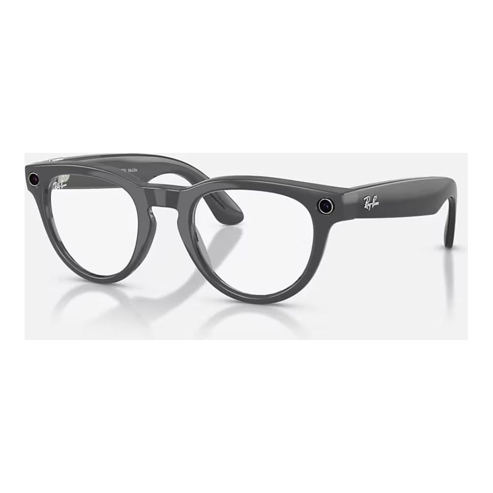 RAYBAN Ray-Ban Meta Headliner Gen 2 High Bridge Fit Shiny Asteroid Grey Clear/Emerald Transitions 50-23