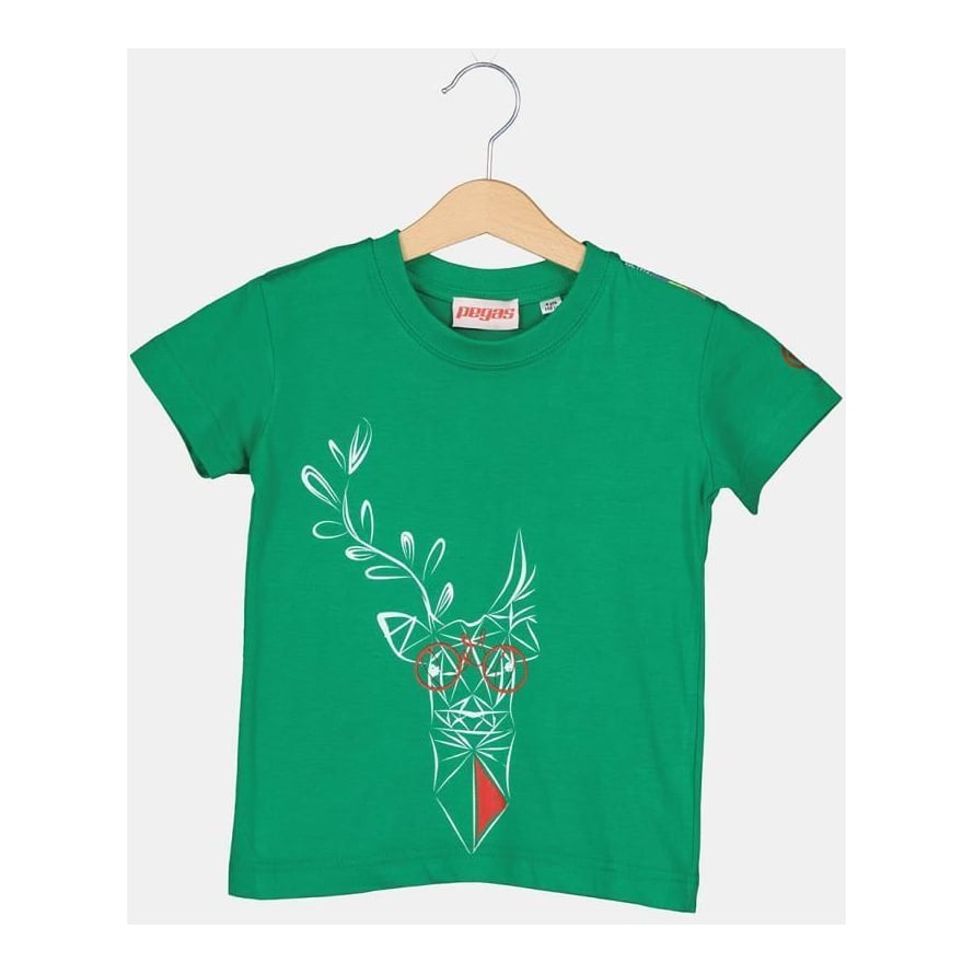 PEGAS Tricou Cerb Familie Copii K GREEN-10