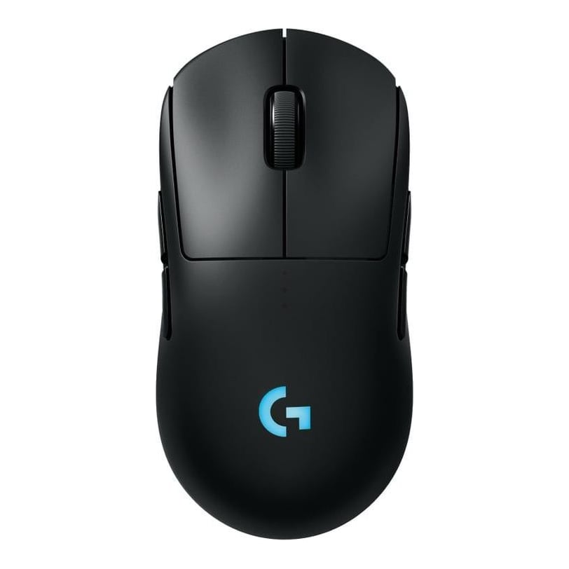 Logitech G PRO 2 LIGHTSPEED Mouse, Ambidextrous, Optical, RF Wireless, 32000 DPI, 1 ms, Black