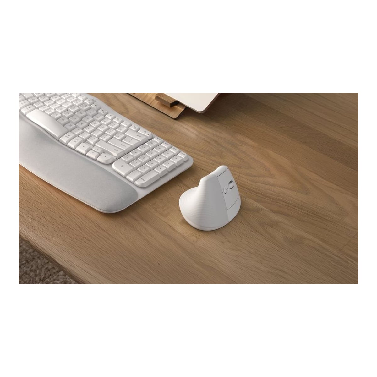Logitech Lift Vertical Ergonomic Mouse, Right-hand, Vertical design, Optical, RF Wireless + Bluetooth, 4000 DPI, White
