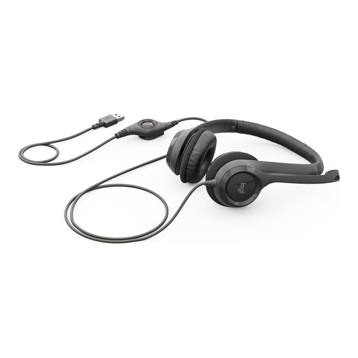 Logitech H390 USB Computer Headset, Wired, Office/Call center, 20 - 20000 Hz, 197 g, Headset, Black