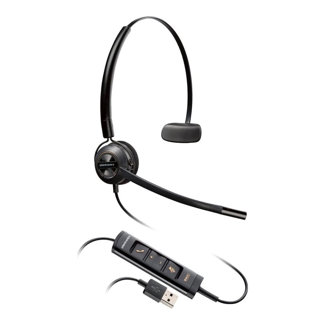HP Inc. HP Poly EncorePro 545 USB-A Convertible Headset, Wired, Calls/Music, 32 g, Headset, Black