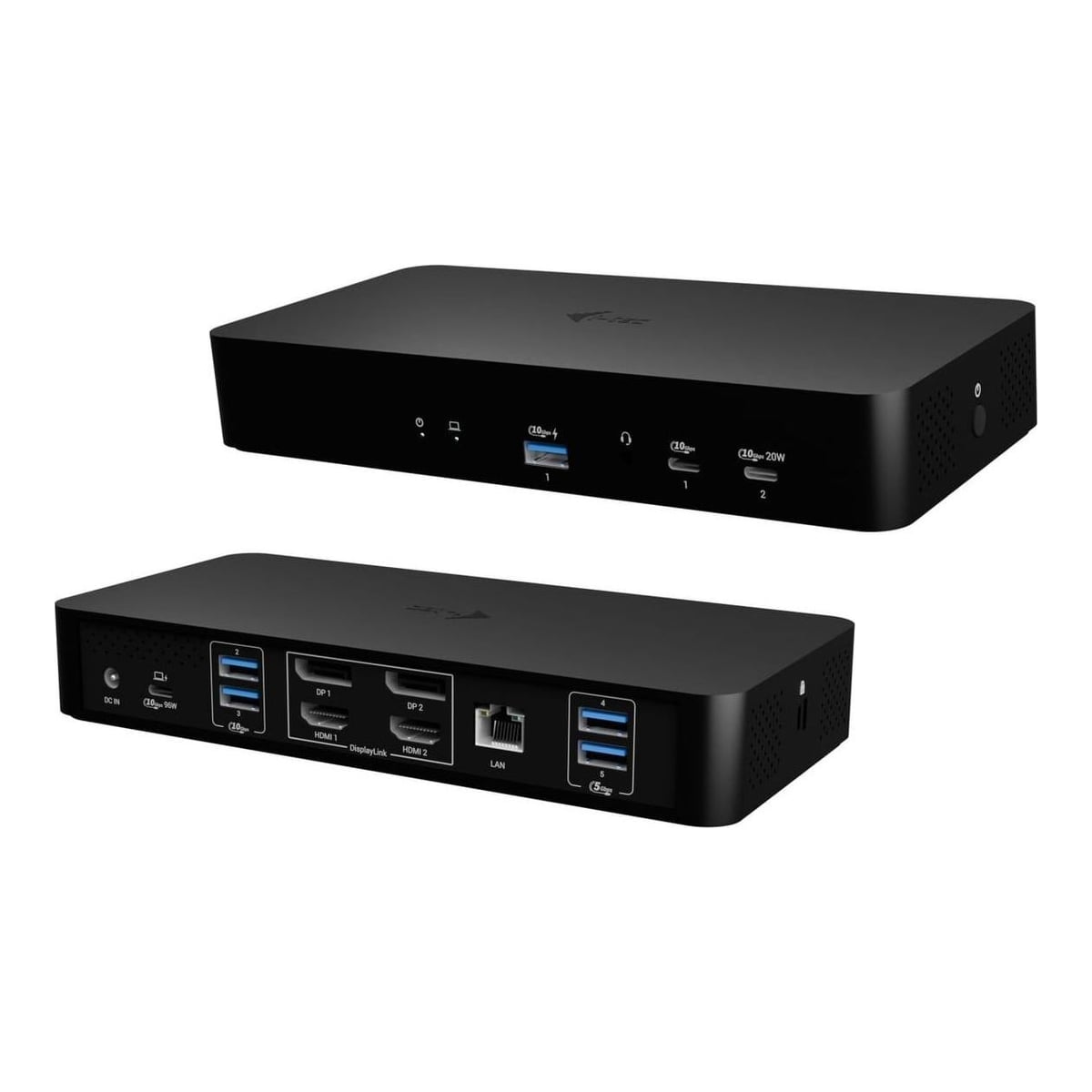 i-tec Universal Intelligent Dual Display Docking Station + Power Delivery 100W, Wired, USB 3.2 Gen 1 (3.1 Gen 1) Type-C, 100 W, 3.5 mm, 10,100,1000 Mbit/s, Black