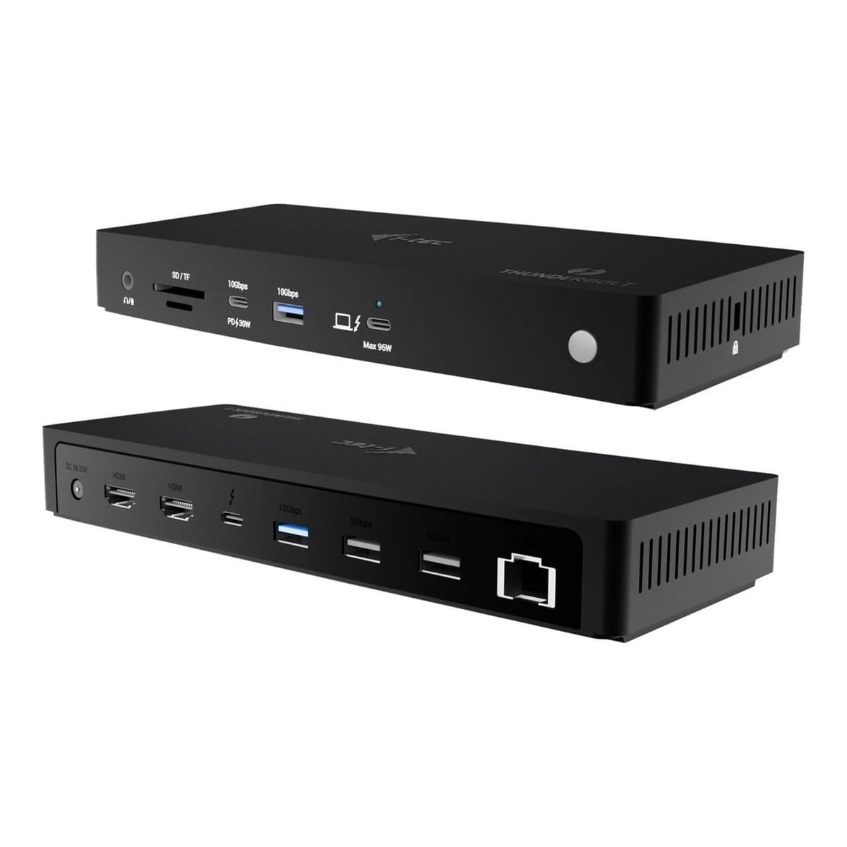 i-tec Thunderbolt4 Triple Display Docking Station + Power Delivery 96W, Wired, Thunderbolt 4, 96 W, 3.5 mm, 10,100,1000,2500 Mbit/s, Black