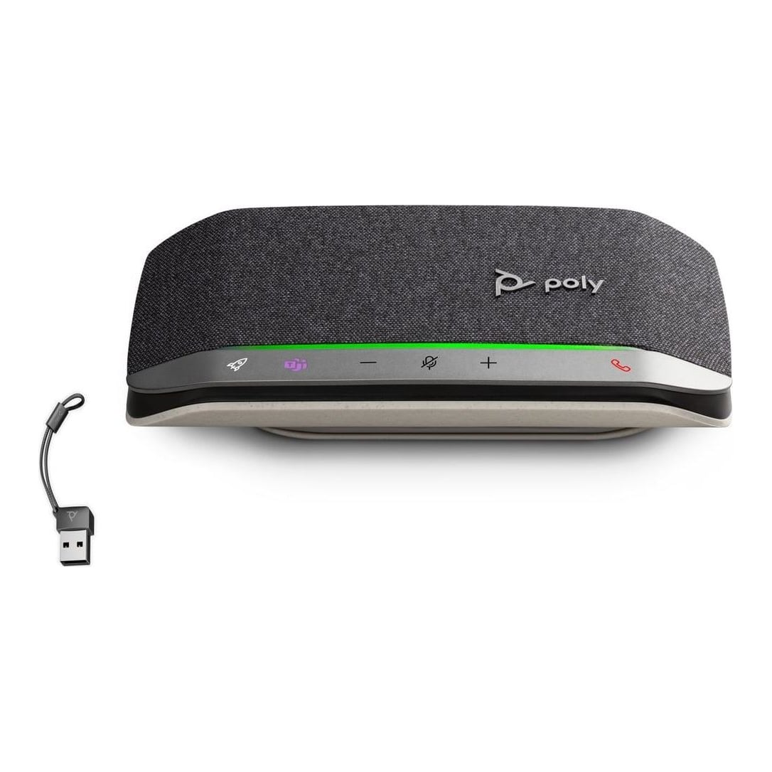HP Inc. HP Poly Sync 20-M Speakerphone USB-C/A Adapter, PC, Black, 0.715 m, Touch, 86 dB, Windows 10, Windows 11