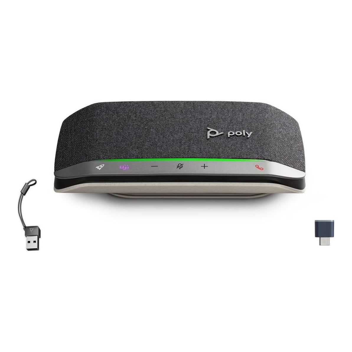 HP Inc. HP Poly Sync 20+M Speakerphone USB-C/A Adapter, PC, Black, 0.715 m, Touch, 86 dB, Windows 10, Windows 11