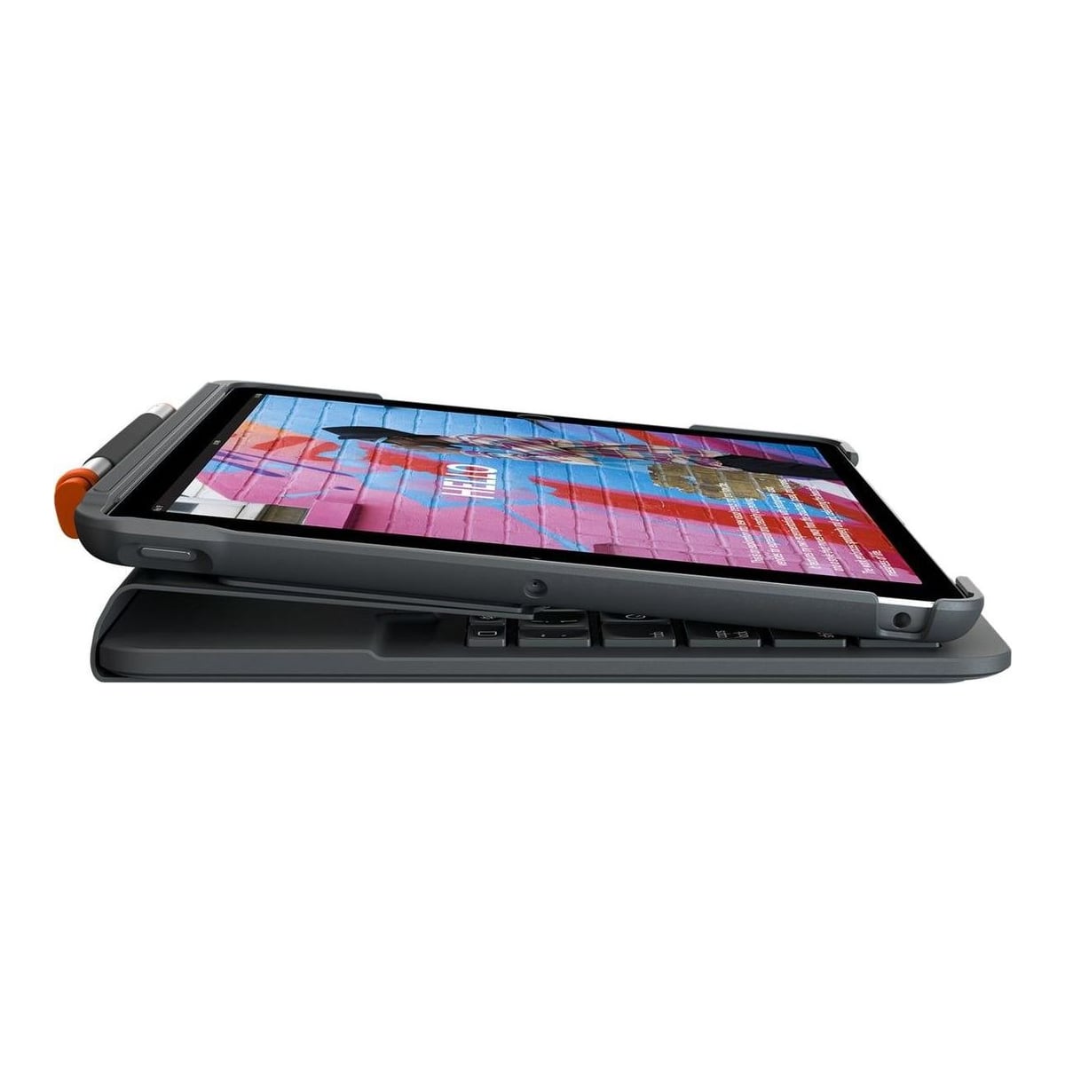 Logitech Slim Folio for iPad (7th, 8th, & 9th generation), QWERTY, Nordic, 1.7 cm, 1.5 mm, Apple, Slim Folio for iPad (A16) A16 Slim Folio for iPad (10th generation) iPad (10th gen) Slim Folio for...