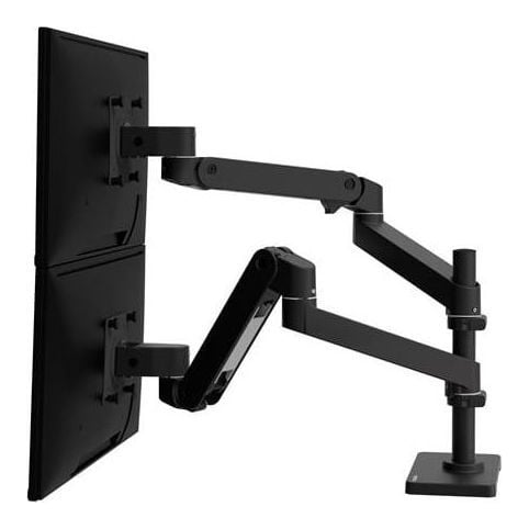 Ergotron LX Pro Series 45-690-292, Clamp, 20 kg, 68.6 cm (27"), 100 x 100 mm, Height adjustment, Black