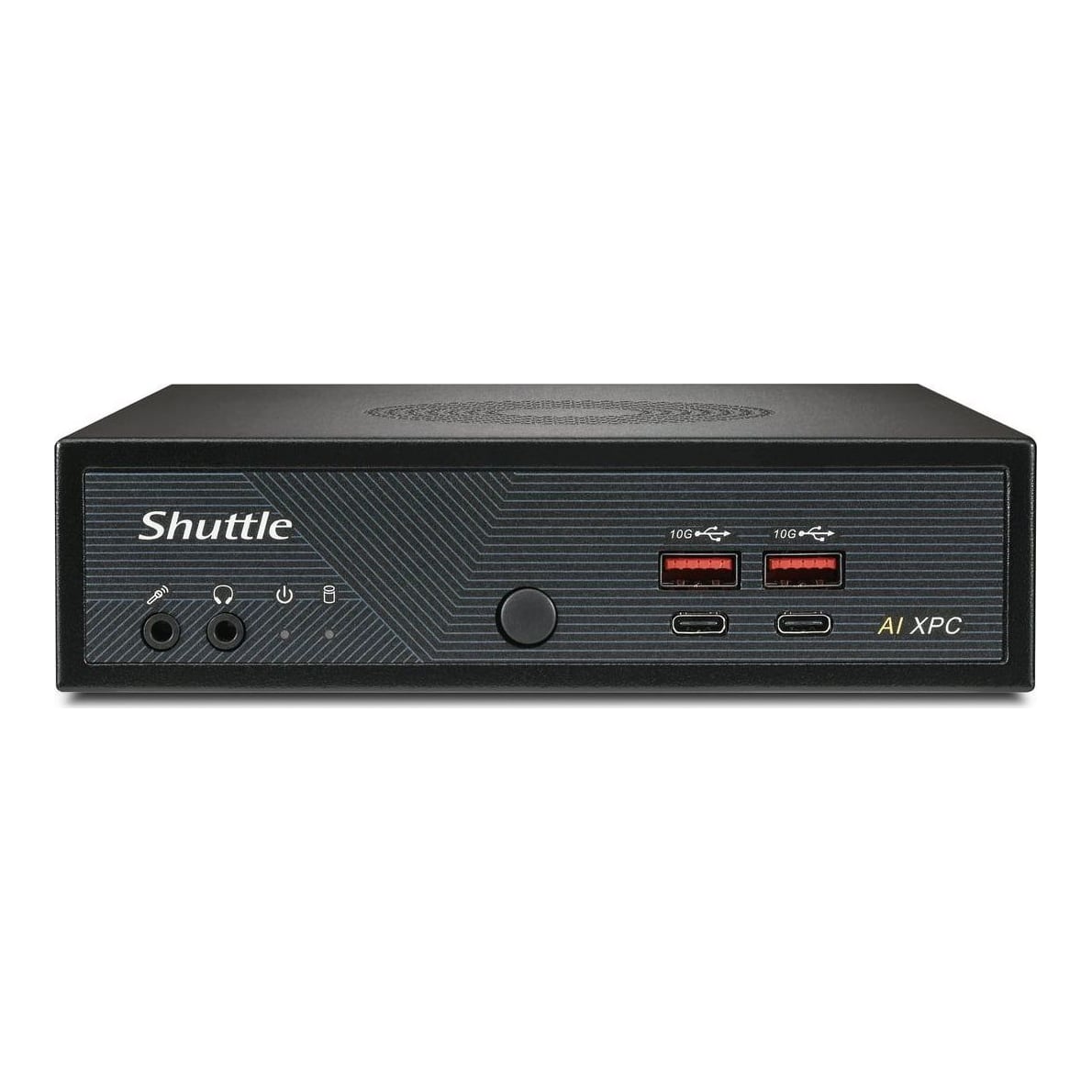 Shuttle Slim AI PC DN11H5 Intel Core Ultra 5 125H, Intel Arc graphics, 2xHDMI, 2x DP, 4x 2.5Gbit LAN, VESA, 24/7 permanent operation, 1.35L sized PC, Mini PC barebone, Intel SoC, DDR5-SDRAM, PCI Express, 120 W