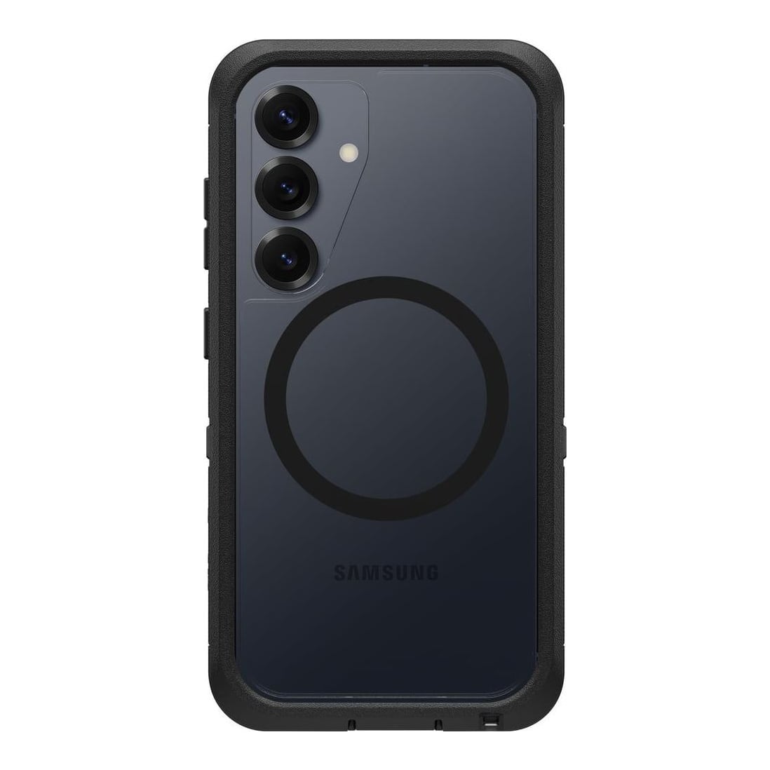OtterBox Defender XT with Magnets Series for Samsung Galaxy S25, transparent/black, Cover, Samsung, Galaxy S25, 15.8 cm (6.2"), Black, Transparent