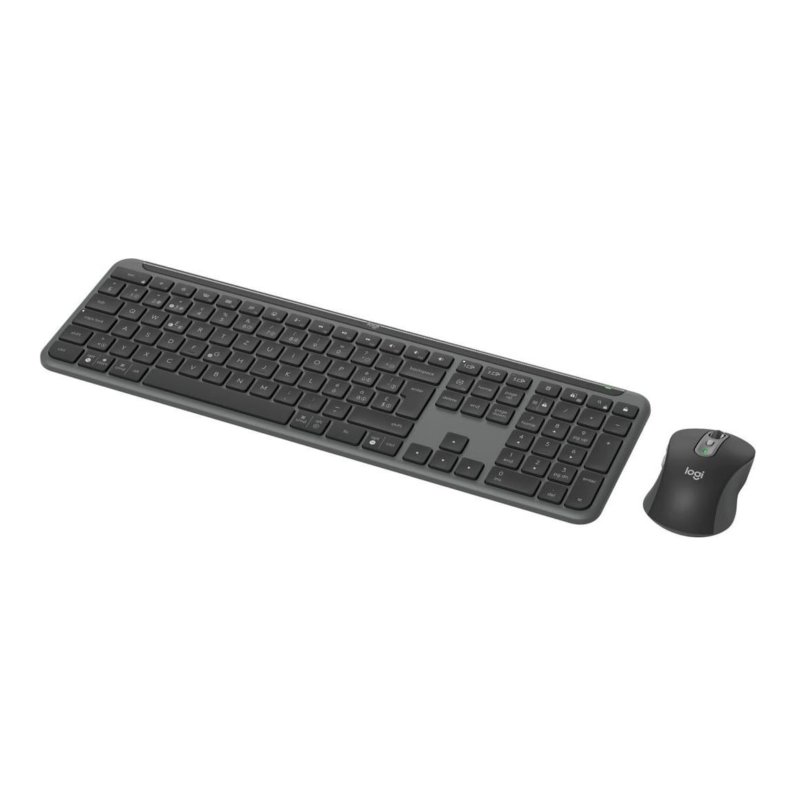 Logitech 920-012482, Wireless, RF Wireless + Bluetooth, Scissor key switch, QWERTZ, Graphite, Mouse included