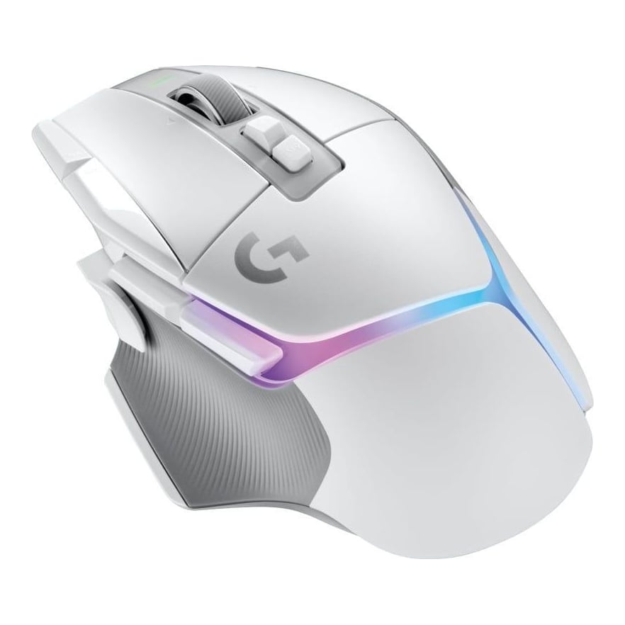 Logitech G G502 X PLUS - LIGHTSPEED Wireless RGB Gaming Mouse, Right-hand, Optical, RF Wireless, 25600 DPI, White