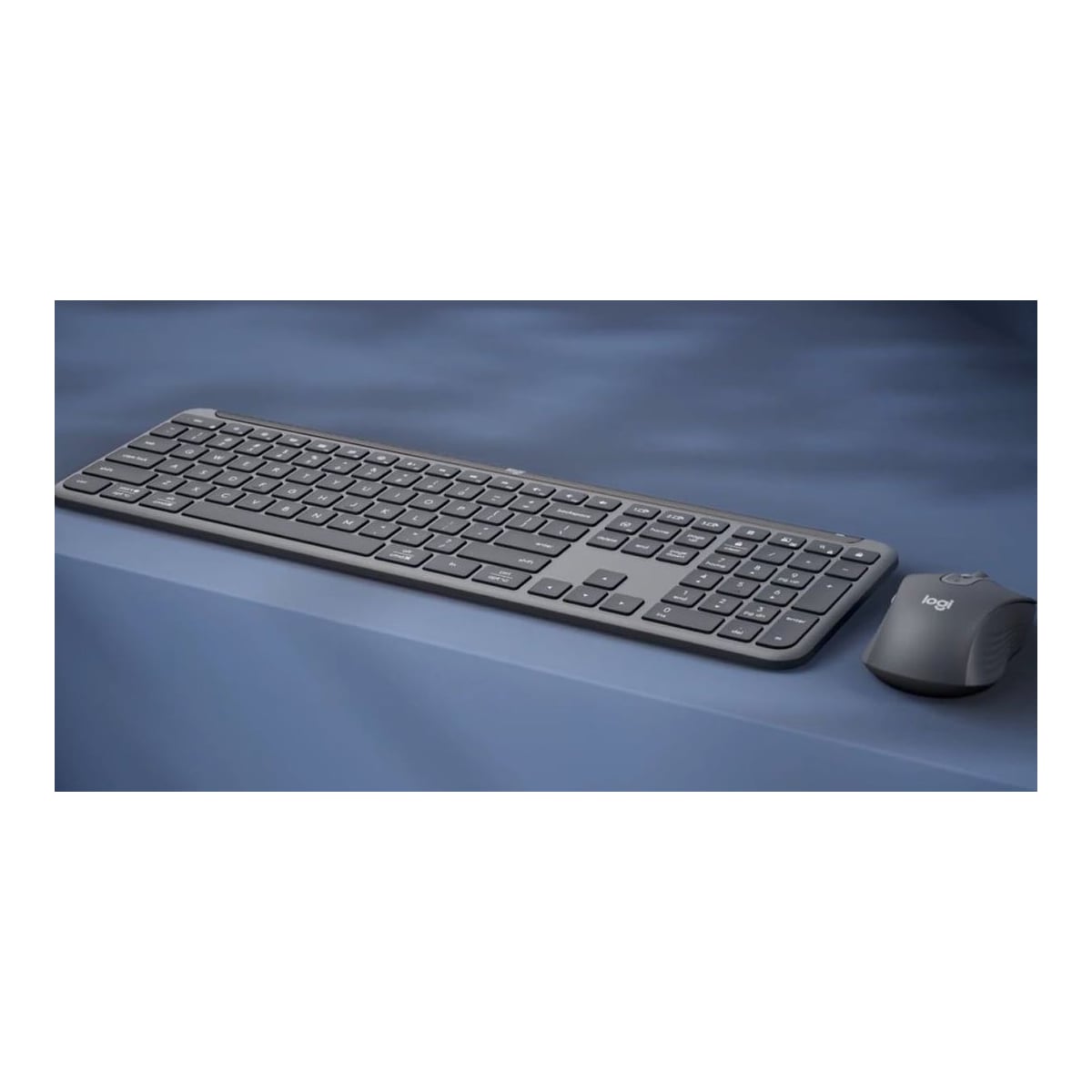 Logitech 920-012503, Wireless, RF Wireless + Bluetooth, Scissor key switch, QWERTZ, Graphite, Mouse included