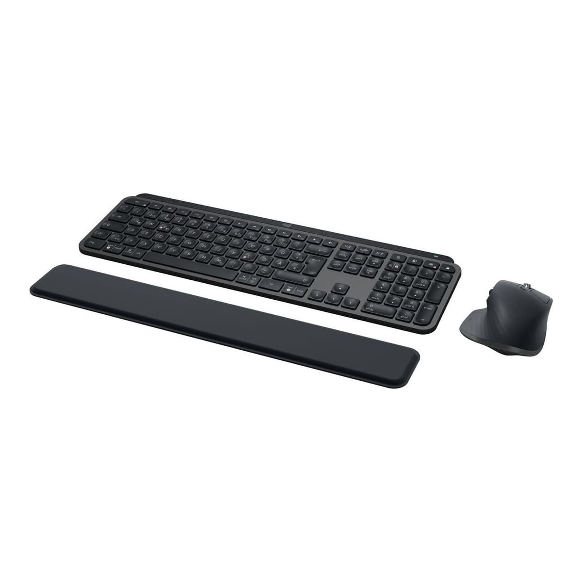 Logitech MX Keys S Combo, Wireless, Bluetooth, Scissor key switch, QWERTZ, LED, Graphite