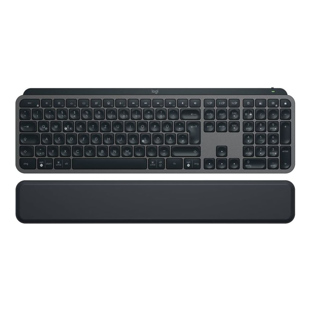 Logitech MX Keys S, Wireless, Bluetooth, Scissor key switch, QWERTZ, LED, Graphite