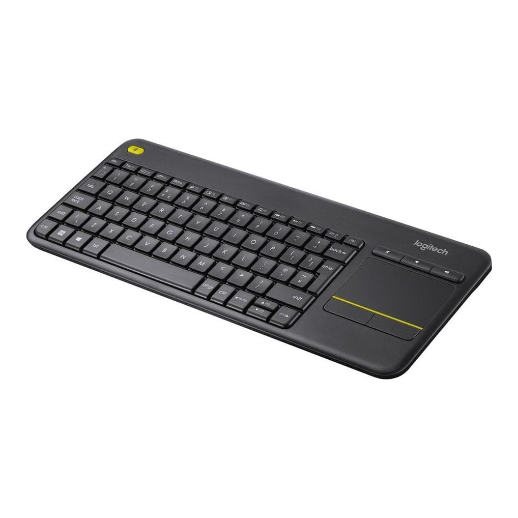 Logitech Wireless Touch Keyboard K400 Plus, Mini, Wireless, RF Wireless, QWERTZ, Black