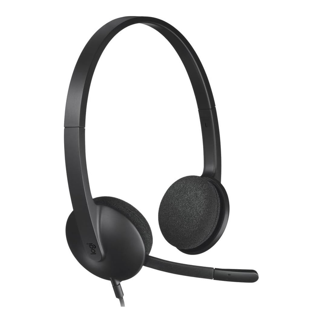 Logitech H340 USB Computer Headset, Wired, Office/Call center, 20 - 20000 Hz, 100 g, Headset, Black