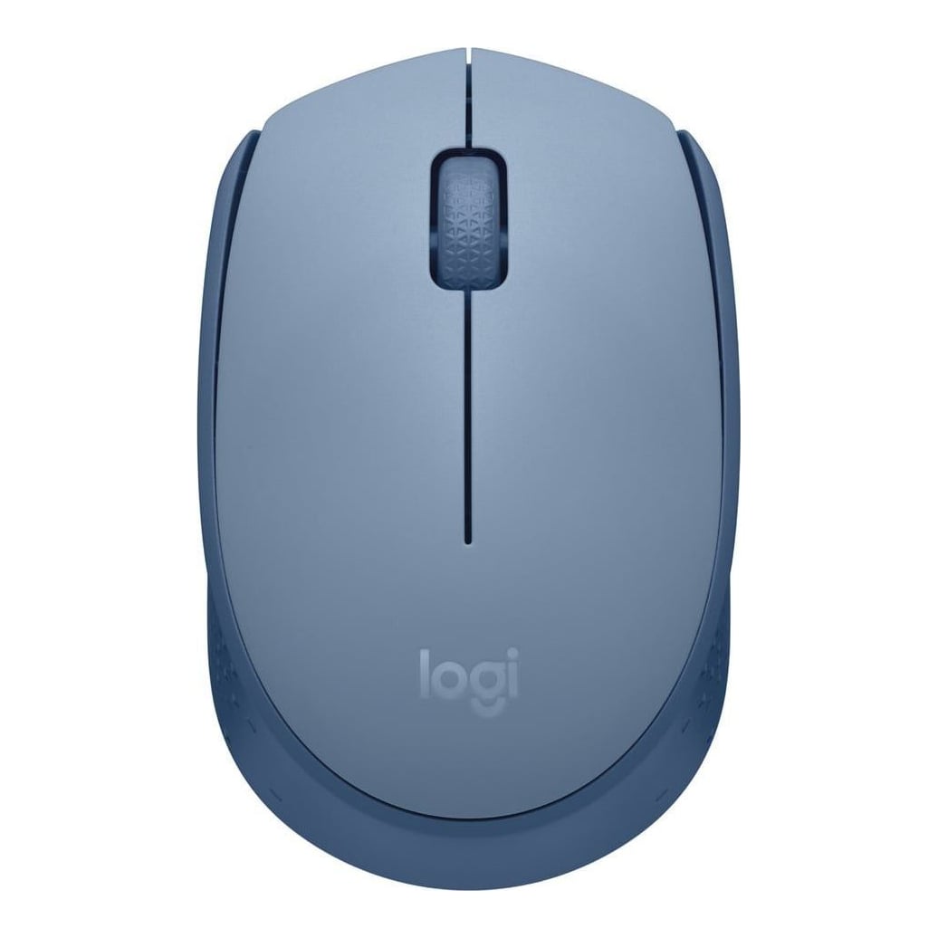 Logitech 910-006866, Ambidextrous, Optical, RF Wireless, Blue, Grey