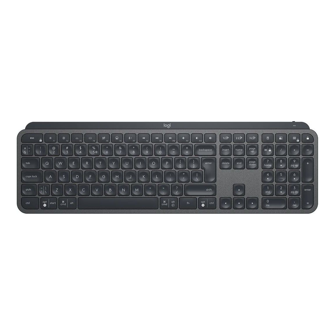 Logitech Master MX Keys for Business, Full-size (100%), Wireless, Bluetooth, QWERTY, Graphite
