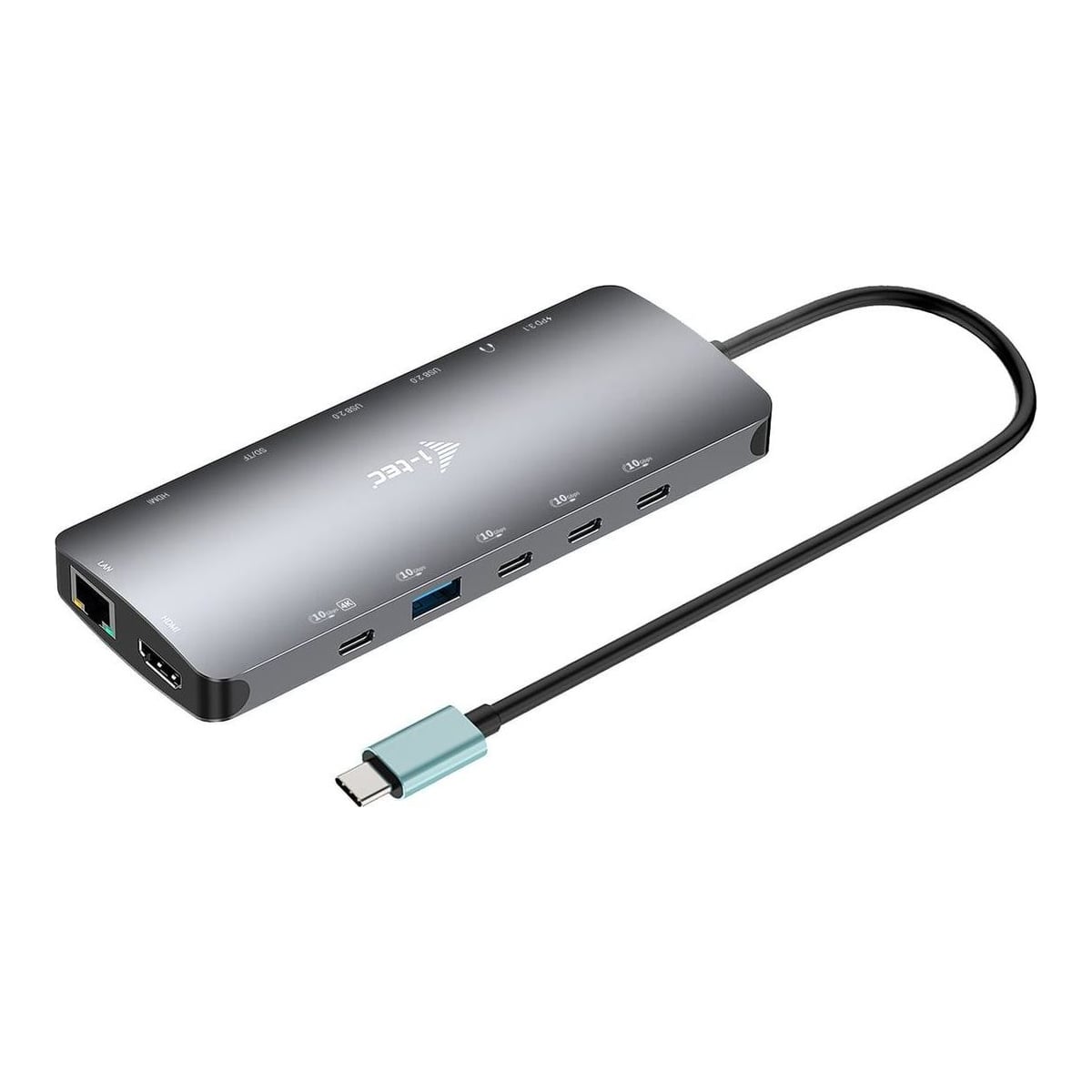i-tec Metal USB-C Nano 3x Display Dock, 2x HDMI 1x USB-C video + Power Delivery 140W, Wired, USB 3.2 Gen 1 (3.1 Gen 1) Type-C, 140 W, 3.5 mm, 10,100,1000 Mbit/s, Grey