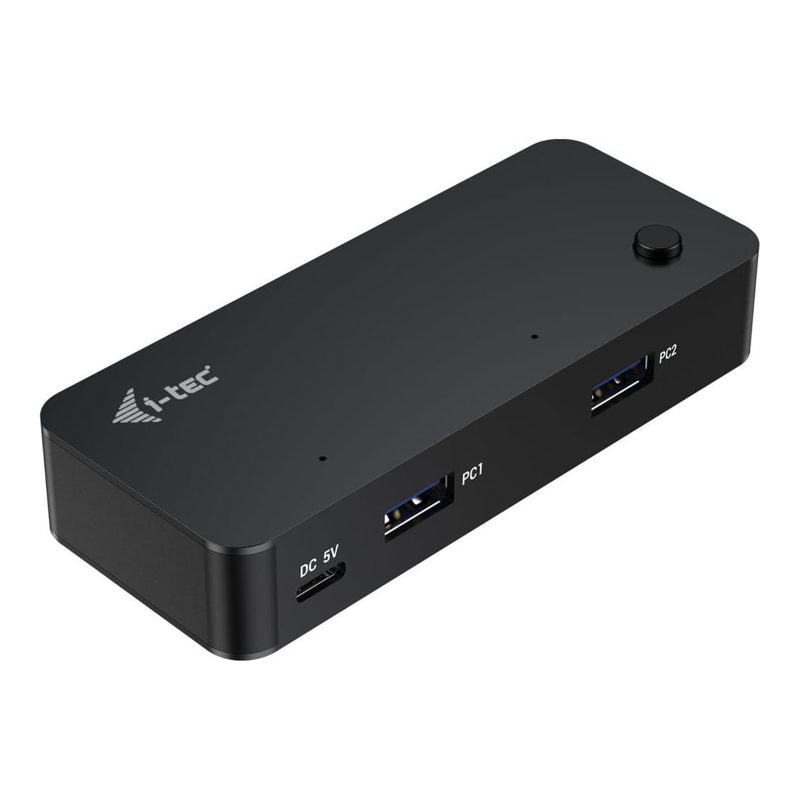 i-tec Universal KVM HUB 2x USB-C + 2x USB-A 3.0, USB Type-C, USB 3.2 Gen 1 (3.1 Gen 1) Type-A, USB 3.2 Gen 1 (3.1 Gen 1) Type-C, 5000 Mbit/s, Black, 1 m, Android, ChromeOS, iPadOS