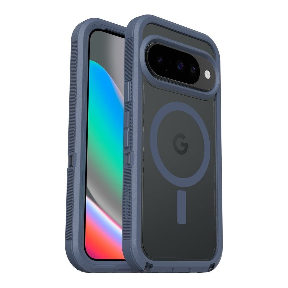 OtterBox Defender Pro XT with Magnets Series for Google Pixel 10/Pixel 10 Pro, Bootcut, Cover, Google, Pixel 10/Pixel 10 Pro, 16 cm (6.3"), Blue, Transparent