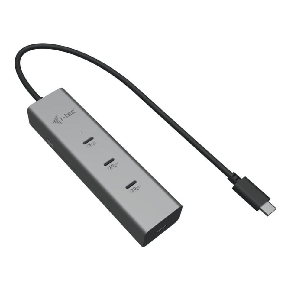 i-tec Metal USB-C Charging HUB 5port with USB-C video 8K + Power Delivery 85W, USB Type-C, USB Type-C, 10000 Mbit/s, 144 Hz, Silver, 85 W