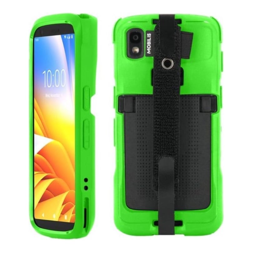 Mobilis 052063, Cover, Green, Zebra, TC22 - TC27, Anti-bacterial, Drop proof, Impact resistant, Scratch resistant, Shock resistant, France
