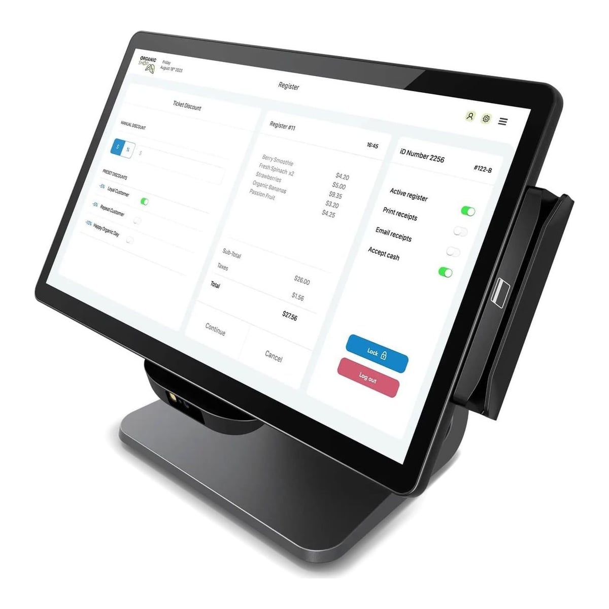 Elo Touch Solutions E850098, 39.6 cm (15.6"), 1920 x 1080 pixels, LED, 200 cd/m², Capacitive, 500:1