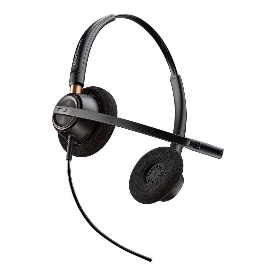 HP Inc. HP Poly EncorePro 525 Microsoft Teams Certified Stereo with USB-A Headset, Wired, Calls/Music, 74 g, Headset, Black