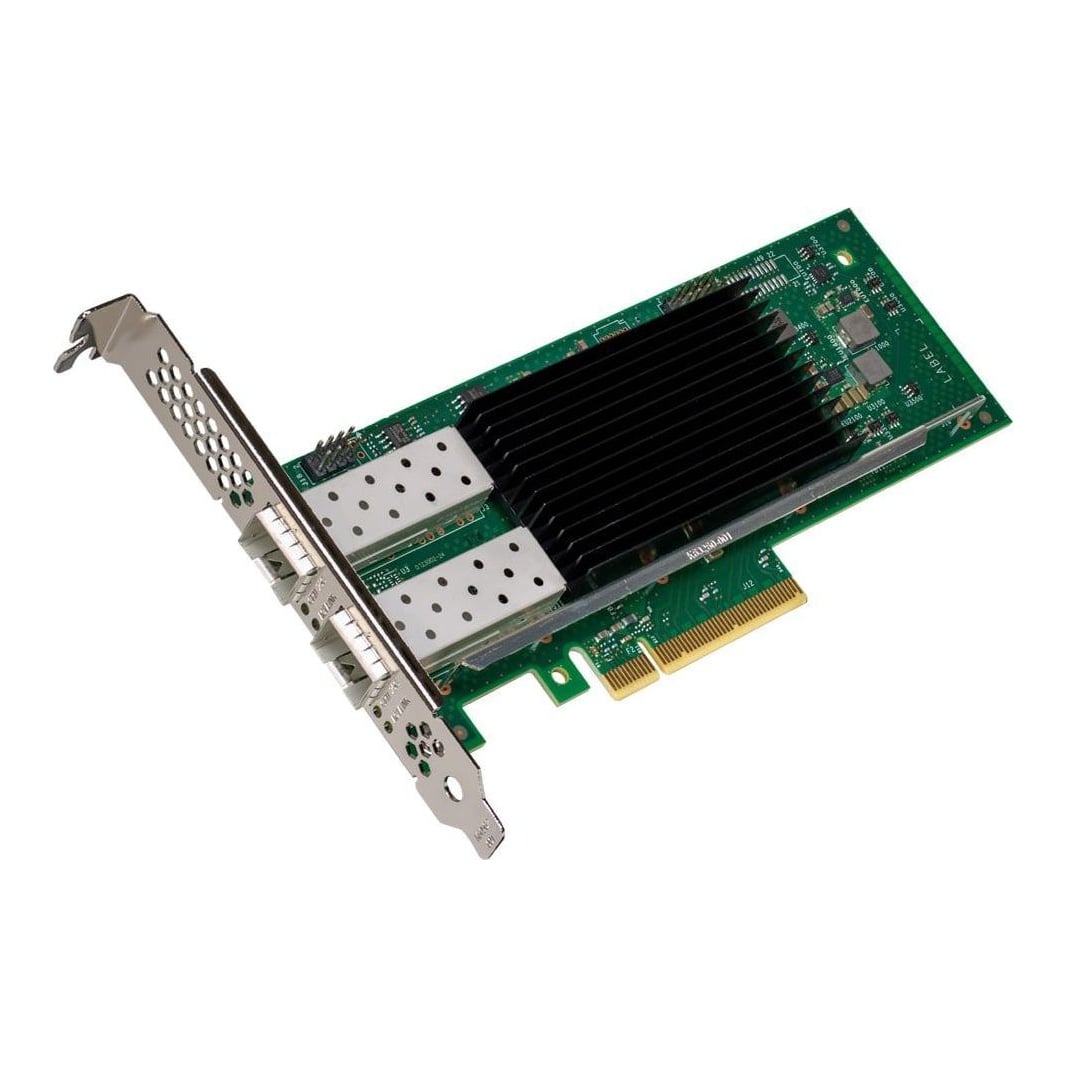 Intel E810-XXVDA2, Internal, Wired, PCI Express, Fiber, Black, Green, Silver