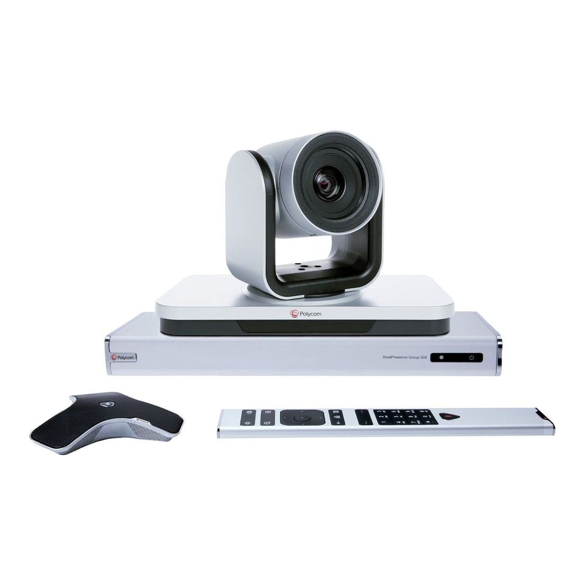 HP Inc. HP Poly RealPresence Group 500 Video Conferencing System with EagleEyeIV 12x, Group video conferencing system, CMOS, 10x, 12x, Silver