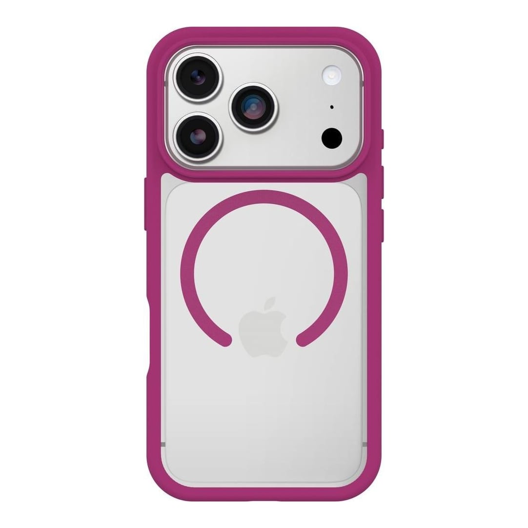 OtterBox React MagSafe Series for Apple iPhone 17 Pro, Rose Crystal, Cover, Apple, iPhone 17, 16 cm (6.3"), Pink, Transparent