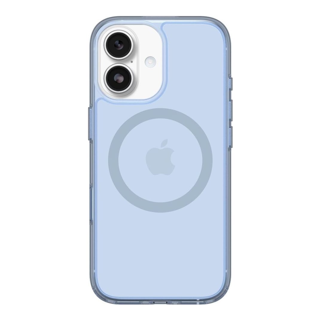 OtterBox Symmetry Clear MagSafe Series for Apple iPhone 17, Silver Glade, Cover, Apple, iPhone 17, 16 cm (6.3"), Blue, Transparent