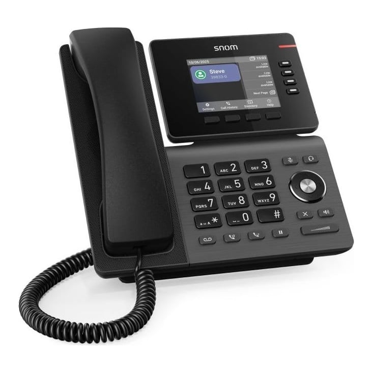 Snom Technology Snom D810W, IP Phone, Black, IPS, 8.53 cm (3.36"), 100 - 8000 Hz, G.711alaw, G.711ulaw, G.722, G.723.1, G.726, G.729ab