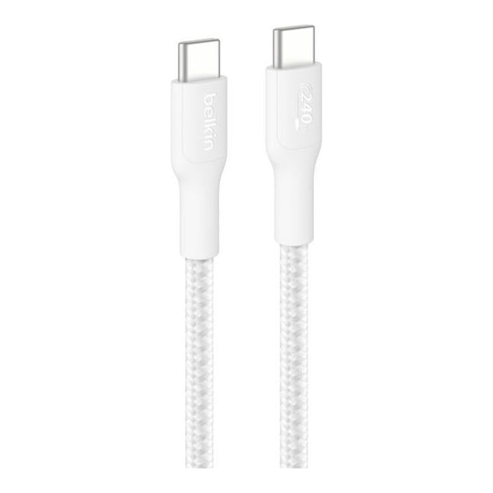 Belkin BoostCharge Pro, 3 m, USB C, USB C, White