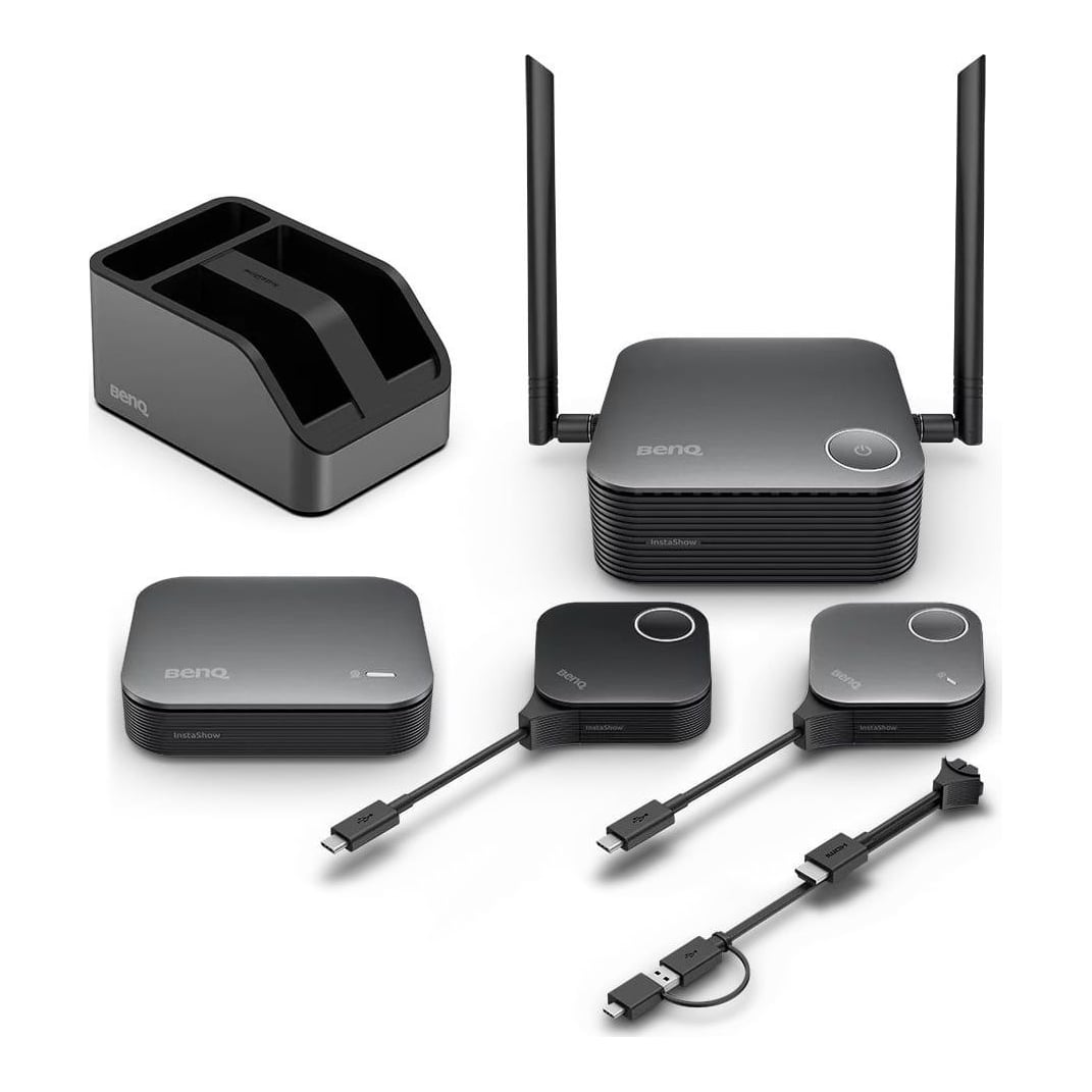 BenQ InstaShow VS25, Desktop, Black, External, 2 dBi, 802.11a, 802.11b, 802.11g, Wi-Fi 4 (802.11n), Wi-Fi 5 (802.11ac), Wi-Fi 6 (802.11ax), 2400 Mbit/s