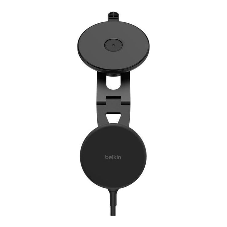 Belkin Magnetic Wireless Charging EV Mount, Mobile phone/Smartphone, Active holder, Car, Black