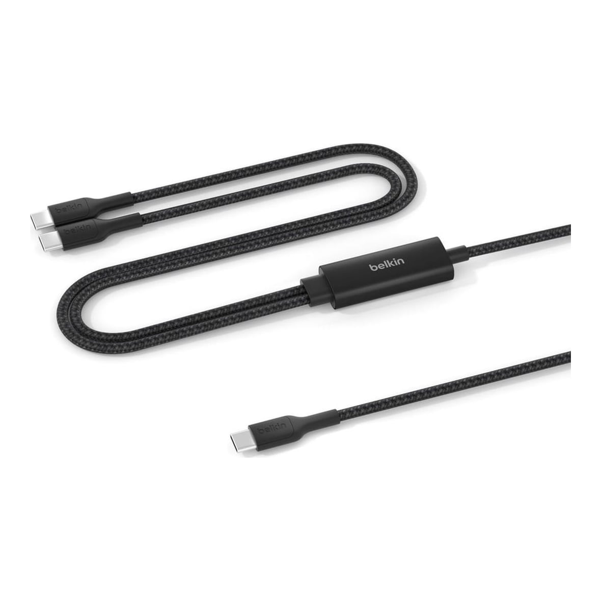 Belkin CAC004HQ1.5MBK, 1.5 m, USB C, 2 x USB C, USB 2.0, 0.48 Gbit/s, Black
