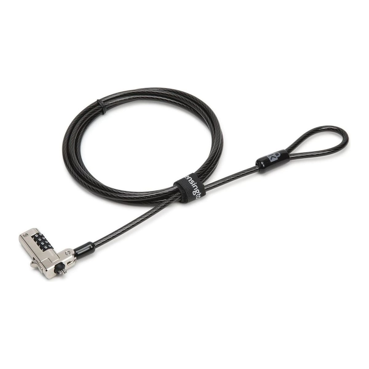 Kensington Slim N17 Combination Laptop Lock for Wedge-Shaped Slots, Kensington, Combination lock, Carbon steel, Black