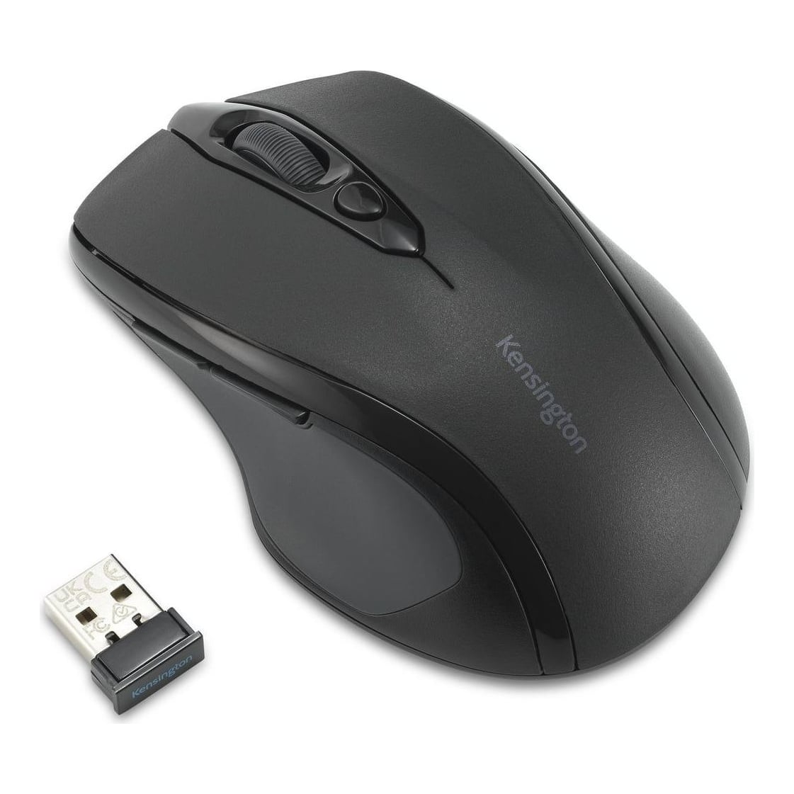 Kensington MY310 EQ Mouse – Midsize – Wireless, Right-hand, Optical, RF Wireless, 1600 DPI, Black