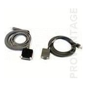 Datalogic CAB-362 RS-232 Coiled 9-Pin Fem., 9 pin "D", RS-232, Female/Female, 2 m