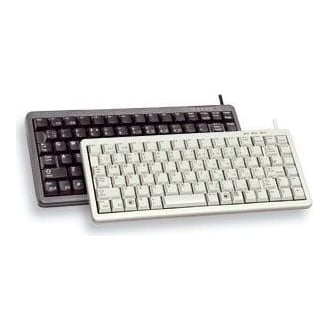 CHERRY Compact keyboard, Combo (USB + PS/2), Wired, USB + PS/2, QWERTY, Grey